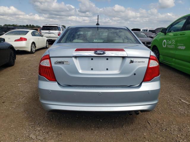 3FADP0L33AR135497 - 2010 FORD FUSION HYBRID BLUE photo 6