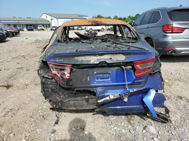 1HGCV1F32KA021680 - 2019 HONDA ACCORD SPORT BLUE photo 6