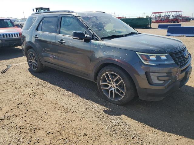 1FM5K8GT7HGE26569 - 2017 FORD EXPLORER SPORT გრაფიტი ფოტო 4