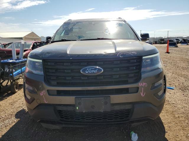 1FM5K8GT7HGE26569 - 2017 FORD EXPLORER SPORT გრაფიტი ფოტო 5