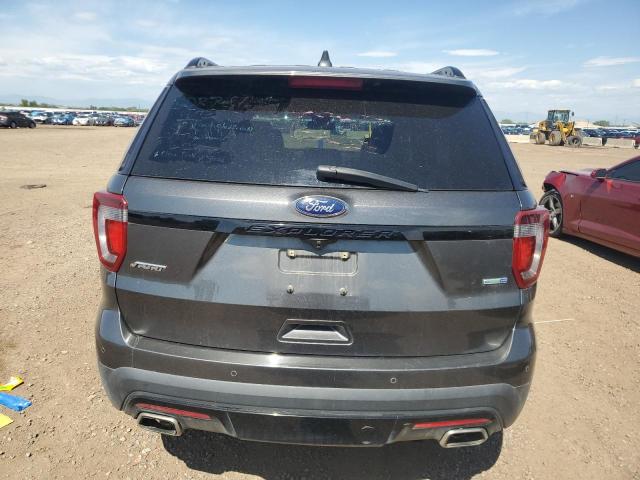 1FM5K8GT7HGE26569 - 2017 FORD EXPLORER SPORT გრაფიტი ფოტო 6