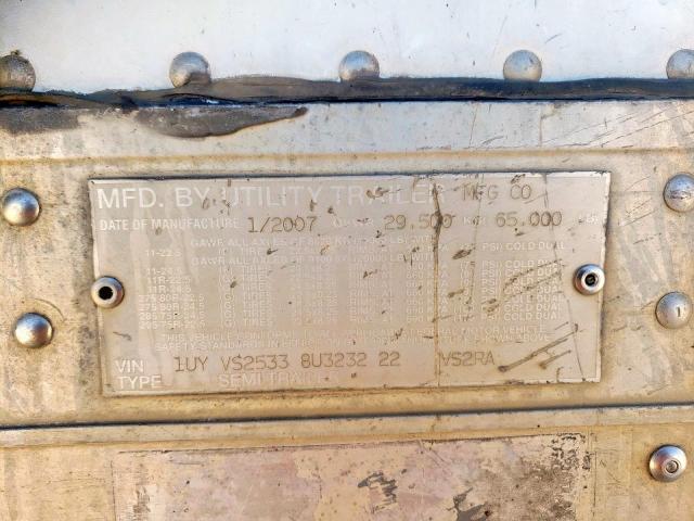 1UYVS25338U323222 - 2008 UTILITY VS2RA WHITE photo 10