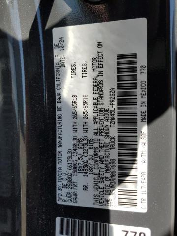 3TMLB5JN3RM067698 - 2024 TOYOTA TACOMA DOUBLE CAB Gris foto 12