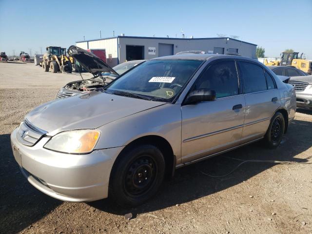 2HGES16561H520839 - 2001 HONDA CIVIC LX TAN photo 1