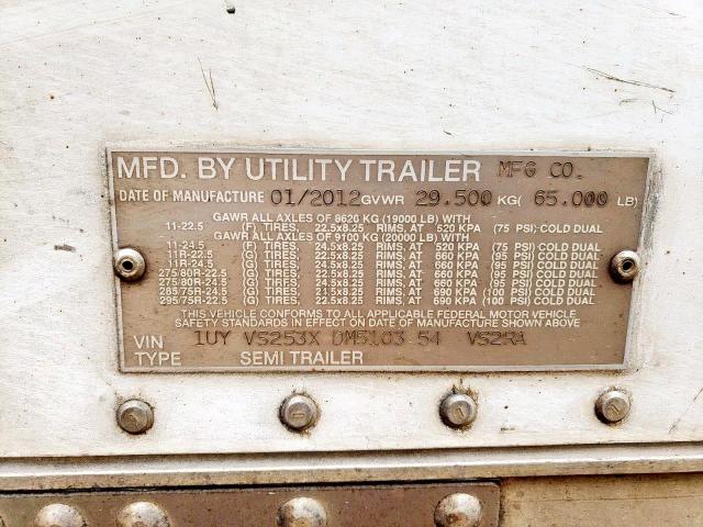 1UYVS253XDM510354 - 2013 UTILITY VS2RA Ақ фото 10