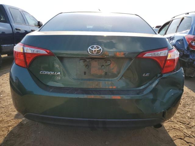 2T1BURHE8FC381774 - 2015 TOYOTA COROLLA L GREEN photo 6