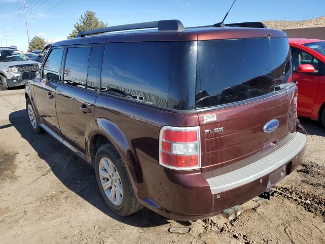 2FMGK5BCXABA71697 - 2010 FORD FLEX SE MAROON photo 2