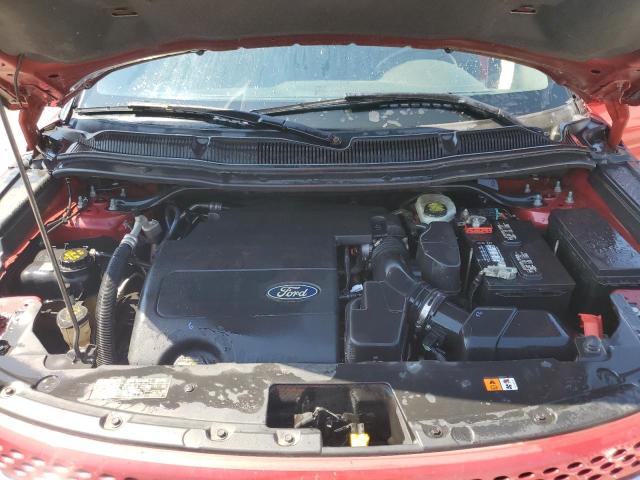 1FMHK7F87CGA54387 - 2012 FORD EXPLORER LIMITED 红色 照片 12