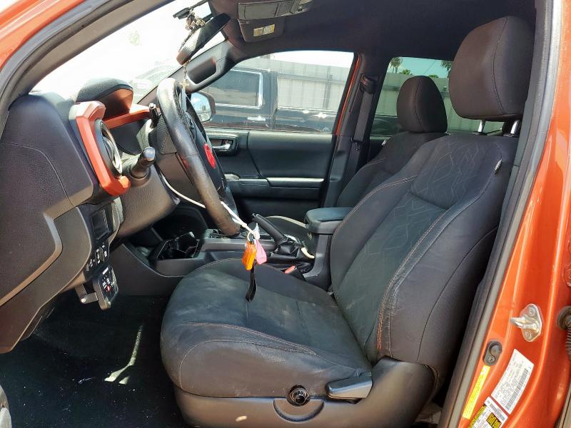 5TFAZ5CN7HX024264 - 2017 TOYOTA TACOMA DOUBLE CAB ნარინჯისფერი ფოტო 7