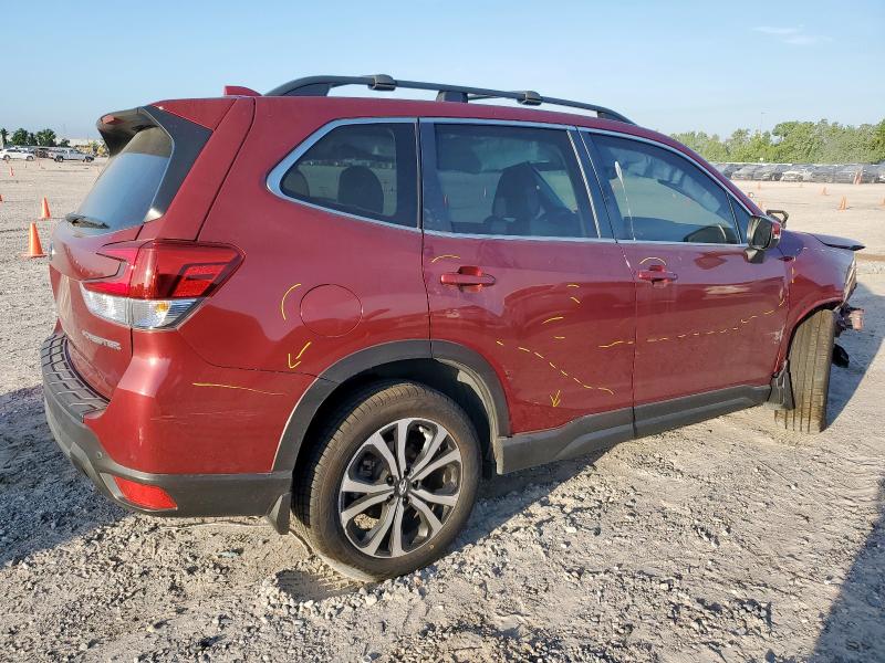 JF2SKAUC6MH565696 - 2021 SUBARU FORESTER LIMITED 红色 照片 3