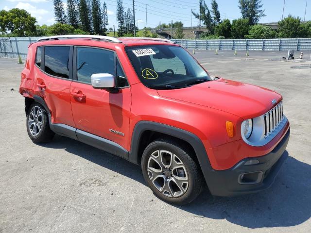 ZACCJADB6HPE74620 - 2017 JEEP RENEGADE LIMITED RED photo 4