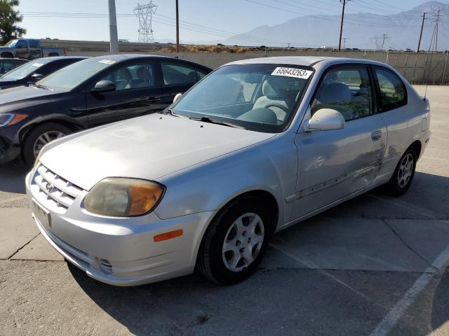 KMHCG35C75U336639 - 2005 HYUNDAI ACCENT GS SILVER photo 1