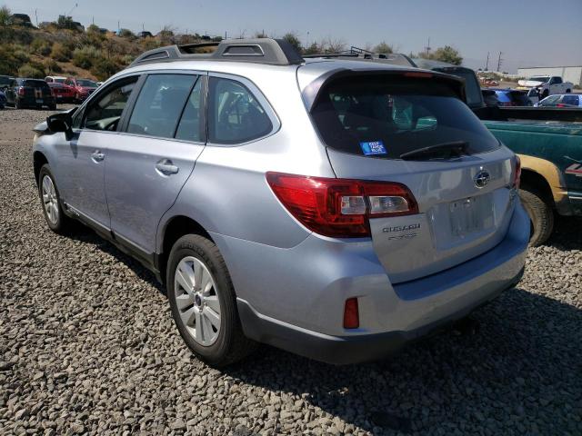 4S4BSAAC8H3252912 - 2017 SUBARU OUTBACK 2.5I SILVER photo 2