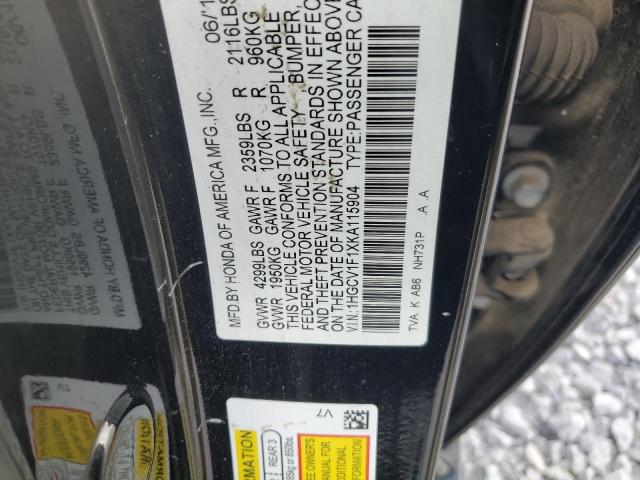 1HGCV1F1XKA115904 - 2019 HONDA ACCORD LX Noir photo 23