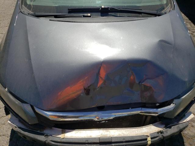 19XFB2F50CE357435 - 2012 HONDA CIVIC LX GRAY photo 11