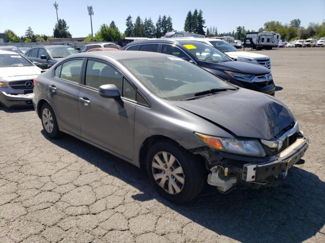 19XFB2F50CE357435 - 2012 HONDA CIVIC LX GRAY photo 4
