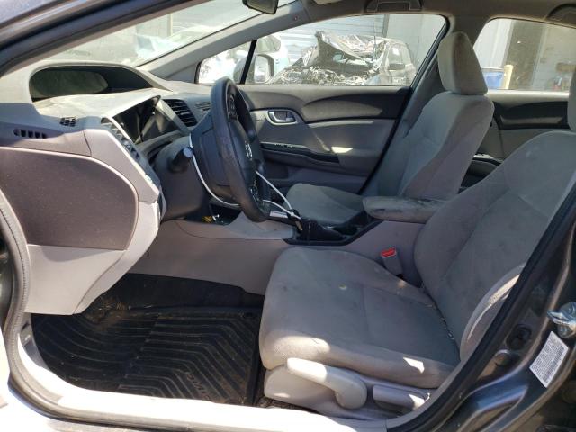 19XFB2F50CE357435 - 2012 HONDA CIVIC LX GRAY photo 7