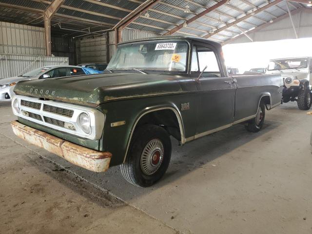 D14AE0U114146 - 1970 DODGE D100 GREEN photo 1