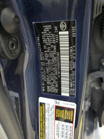 4T1BF1FK9HU763382 - 2017 TOYOTA CAMRY LE BLUE photo 12