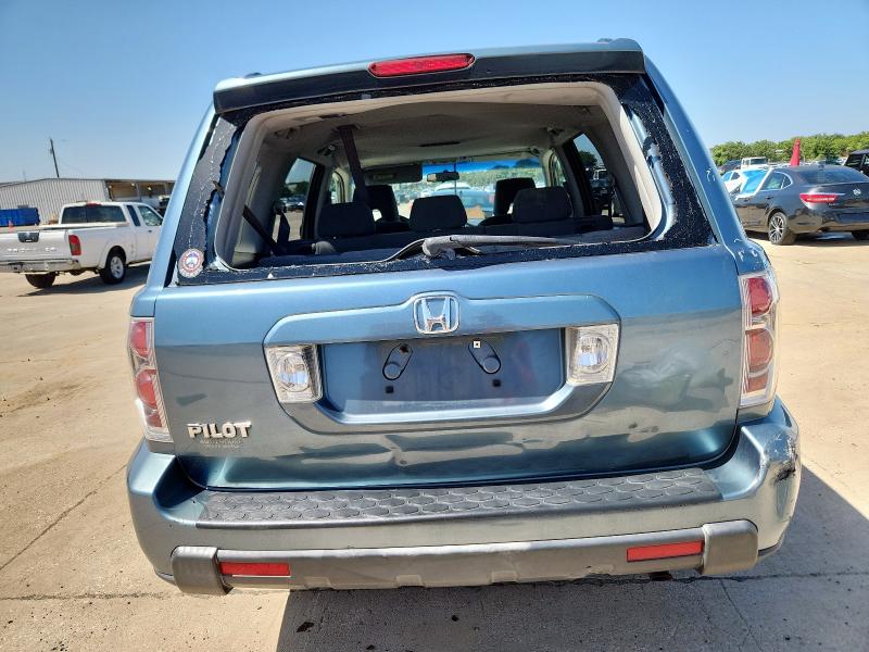 5FNYF28406B019212 - 2006 HONDA PILOT EX BLUE photo 6