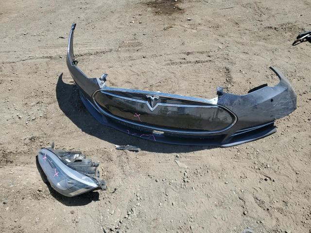 5YJSA1H13EFP54155 - 2014 TESLA MODEL S GRAY photo 12