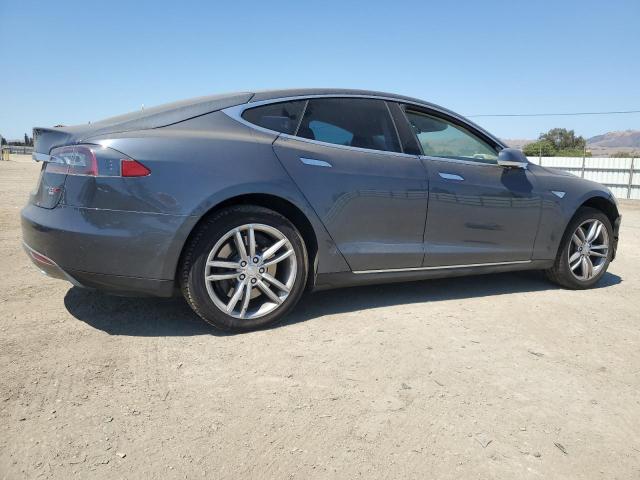5YJSA1H13EFP54155 - 2014 TESLA MODEL S GRAY photo 3