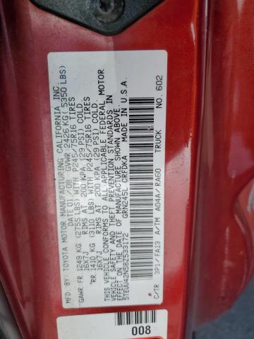 5TEUU42N58Z533172 - 2008 TOYOTA TACOMA ACCESS CAB Qırmızı foto 13