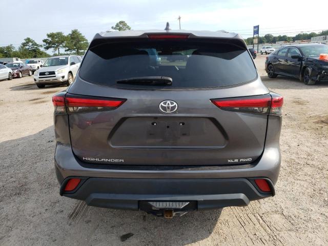 5TDHZRBH6NS166060 - 2022 TOYOTA HIGHLANDER XLE 灰色 照片 6