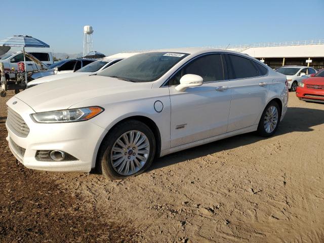 3FA6P0SU4ER398509 - 2014 FORD FUSION TITANIUM PHEV WHITE photo 1