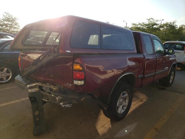 5TBRT34192S253569 - 2002 TOYOTA TUNDRA ACCESS CAB BURGUNDY photo 3