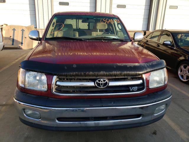 5TBRT34192S253569 - 2002 TOYOTA TUNDRA ACCESS CAB BURGUNDY photo 5