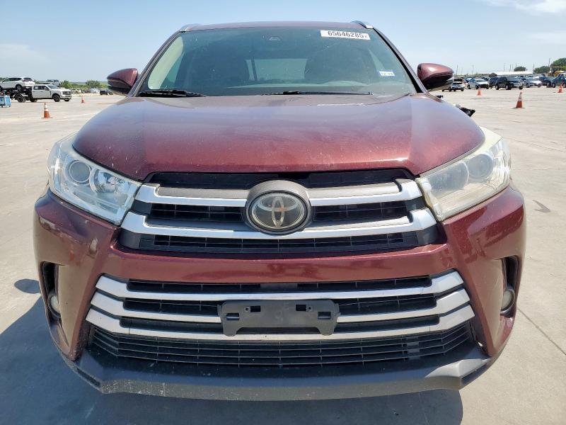 5TDKZRFH0JS244570 - 2018 TOYOTA HIGHLANDER SE برغندي صورة 5