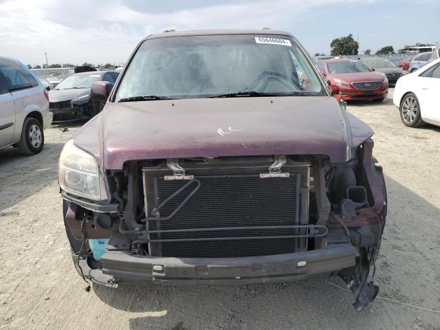 5FNYF28788B001571 - 2008 HONDA PILOT EXL BURGUNDY photo 5