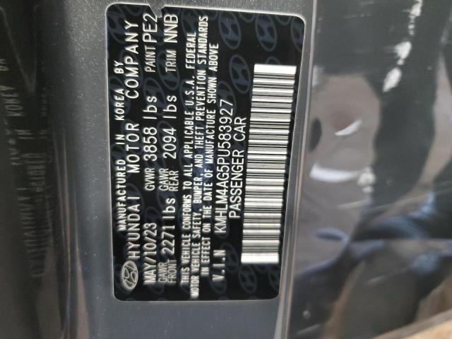 KMHLM4AG5PU583927 - 2023 HYUNDAI ELANTRA SEL GRAY photo 12