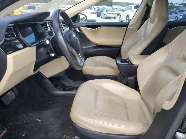 5YJSA1E17FF116965 - 2015 TESLA MODEL S أسود صورة 7