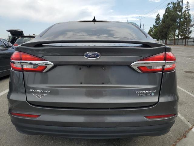 3FA6P0RU5KR109204 - 2019 FORD FUSION TITANIUM Сұр фото 6