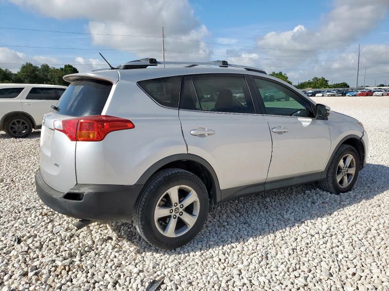 2T3WFREV2FW215059 - 2015 TOYOTA RAV4 XLE SILVER photo 3