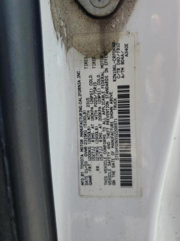 5TESM92N33Z208971 - 2003 TOYOTA TACOMA XTRACAB PRERUNNER Ақ фото 12