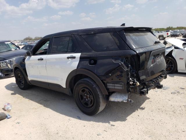 1FM5K8AB2MGB46942 - 2021 FORD EXPLORER POLICE INTERCEPTOR TWO TONE photo 2