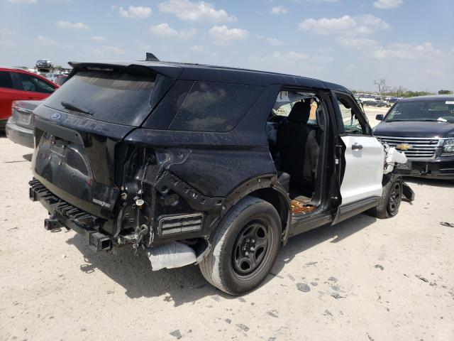 1FM5K8AB2MGB46942 - 2021 FORD EXPLORER POLICE INTERCEPTOR TWO TONE photo 3