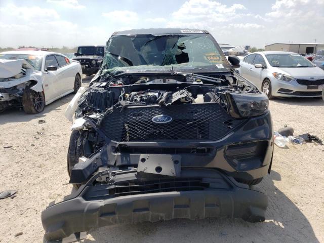 1FM5K8AB2MGB46942 - 2021 FORD EXPLORER POLICE INTERCEPTOR TWO TONE photo 5