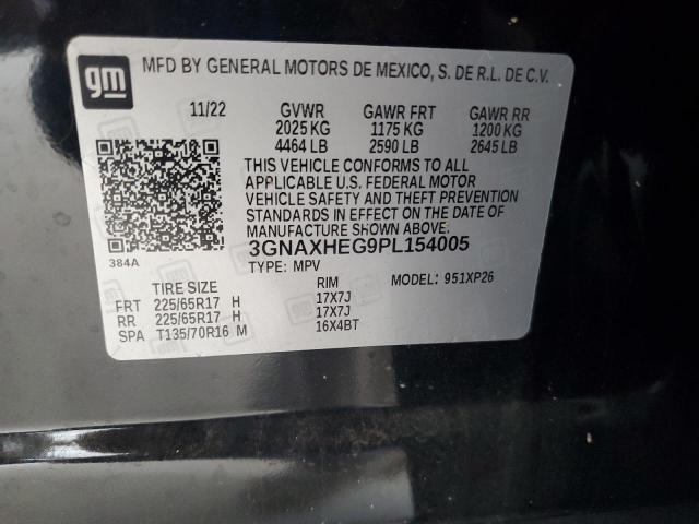 3GNAXHEG9PL154005 - 2023 CHEVROLET EQUINOX LS BLACK photo 13