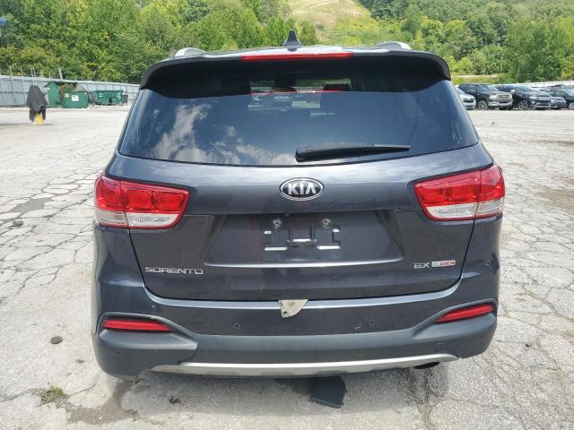 5XYPHDA13GG145592 - 2016 KIA SORENTO EX GRAY photo 6