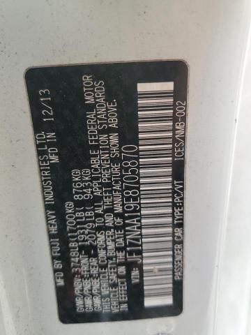 JF1ZNAA19E8705870 - 2014 TOYOTA SCION FR-S თეთრი ფოტო 12