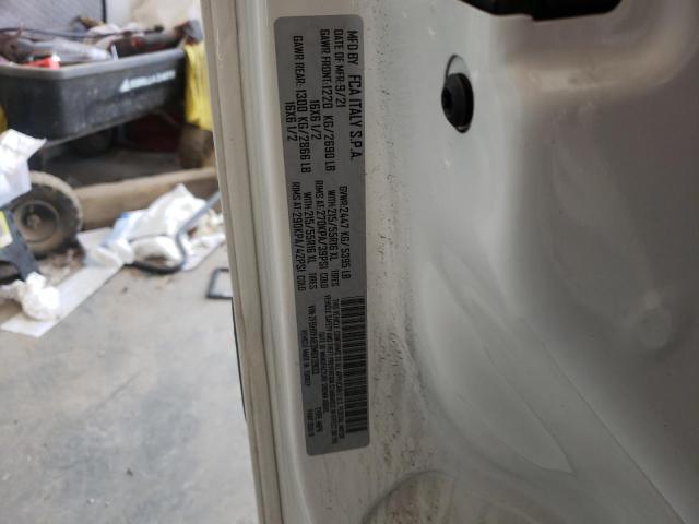 ZFBHRFAB3M6V39133 - 2021 RAM PROMASTER WHITE photo 12