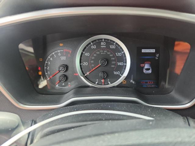 JTND4RBE3L3078032 - 2020 TOYOTA COROLLA SE RED photo 9