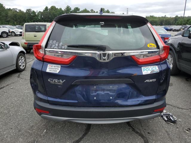 2HKRW6H37KH205151 - 2019 HONDA CR-V LX BLUE photo 6