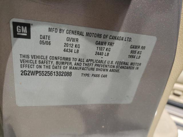 2G2WP552561302088 - 2006 PONTIAC GRAND PRIX 金色 照片 13