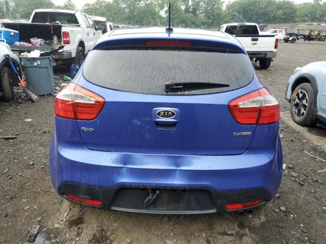 KNADN5A39C6083130 - 2012 KIA RIO EX BLUE photo 6