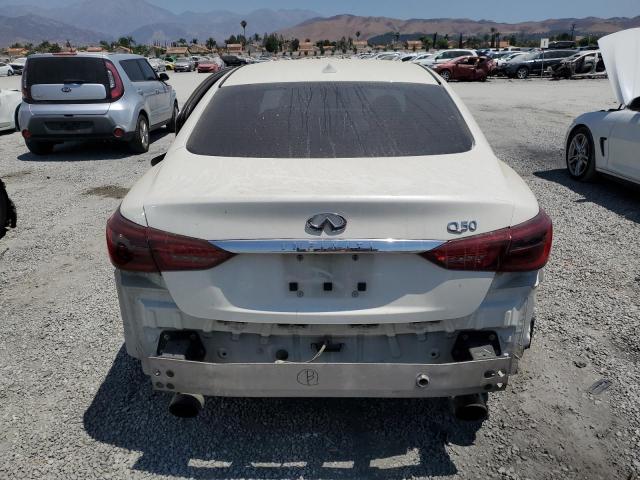 JN1EV7AP8JM354096 - 2018 INFINITI Q50 LUXE WHITE photo 6